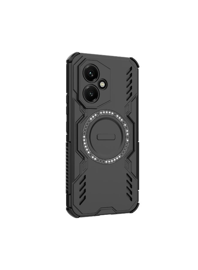 جولدن ماسك هونر 400 (Honor 400) جراب حماية ماجنتك ايرون (اسود) - Image 4